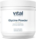 Vital Nutrients Glycine Powder 250g | Amino Acid to Promote Restful Sleep, Stress Relief, Memory, and Cognitive Support* | Vegan Glycine Supplement | Gluten, Dairy, Soy Free | Non-GMO | 625 Servings