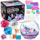 Originálna Stationery Crystal Growing Kit - Jednorožcové terárium, 6,3 x 5,8 palca, Multicolor - STEM Science & Craft Kits pre deti Vek 7-12 - Pestujte si vlastnú Crystal Garden s magickými skalami a kvetinovými šarmami