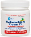 Globe Hydrokortizón Maximálna sila krém 1% w/Aloe, 16 oz, Anti-svrbiaci krém pre začervenanie, opuch, svrbenie, vyrážka, Bug/Mosquito Bites, Ekzém, hemoroidy & More, 16 oz Jar