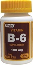 Rugby vitamín B-6 tablety, 100 mg, 100ct (3 balenia)