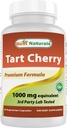 Najlepšie prírodné Tart Cherry Extract 1000 mg 60 Vcaps