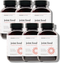 SMARTERNUTRITION spoločné potraviny - celé potraviny spoločný doplnok na podporu mazania a mobility - formulované s kolagén typu II, MSM, vitamín C, kurkuma, hypromelóza - 6 balenia [180-Deň dodávky]