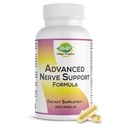 Advanced Nerve Support Formula. Periférna neuropatia Supplement with Alpha Lipoic acid for Healthy Nerve Repair & Function. Maximálna sila Formula, 120 kapsúl