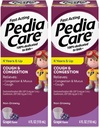 Detský kašeľ a kongescia Liquid Medicine for Cough, Chest Congestion and Muscus Cold Symptómy, non-Drowsy, Vek 4+, Hroznová príchuť, 4 fl oz (2 balenia)
