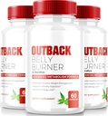 (3 balenie) Outback Belly Burner Pills, Premium Out Back Belly Burner Keto Kapsule, Všetky prírodné Keto chudnutie doplnok na podporu fitness a telesných cieľov, Oficiálne Outback BellyBurner (180 Kapsule)