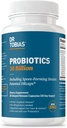 Dr. Tobias Probiotics 30 Billion, 10 Strains, 30 Billion CFU's, Targeted Release Probiotics for Women & Men, Supports Digestive Health, Shelf-Stable, Non-GMO, 30 Capsules, 30 Servings