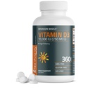 Bronson Vitamín D3 10 000iu (250 μg) 1 Rok Napájanie pre zdravé svalovej funkcie a imunitnej podpory, non- GMO, 360 tabliet