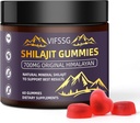 Shilajit Gummies, Sugar-free Gummies, 500 Mg Shilajit Pure Himalayan Organic, Shilajit Supplement, Shilajit Resin, Gold Grade Nature Shilajit s 4 in-1 Complex for Energy Support, 60 Gummies