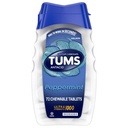 TUMS Ultra sila Žuvacie antacidá Tablety na úľavu od pálenia záhy, mäta pieporná - 72 Počet