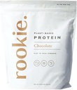 Rookie Wellness Plant-Based Probiotic Protein - Organic Pea Protein Powder with Complete Amino Acid Profile, Gut-Healthy Prebiotics & Probiotics, & Over 25 Vitamíny & Minerals (30 Servings, Čokoláda)