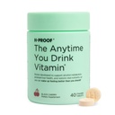 H-PROOF Vždy, keď pijete vitamíny, zdravie pečene a imunita podpora s elektrolytmi, mliečne bodliak, a vitamíny B & C - 40 žuvacie tablety (20 podáva), Vegan, Black Cherry