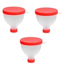 Gofidin 3PCS 200ML Portable Protein Powder Funnel Portable Fill Funnel Gym Partner pre fľašu s vodou Fitness Protein Shaker Fľaša Nutrition Storage Container