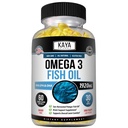 Kaya Naturals Omega 3 doplnok - Príroda Made Omega 3 Fish Oil - 100% Pure Sea-Harvested Pelagic Fish Oil with No Fishy Dochute - 60 Count Softgels