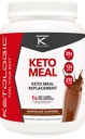 KetoLogic Keto Meal Replacement Shake prášok pre optimálne výsledky + MCT Olej + Grass-Fed Srvátka - Dokonale formulované makros pre ketózu - 20 porcií - Čokoláda