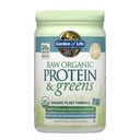 Záhrada života Raw Organic Protein & Greens Lightly Sweet, Vegan Protein Powder for Women and Men, Plant and Pea Protein, Greens, Probiotiká, Gluten Free Low Carb Shake Made Without Dairy 20 Servings