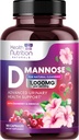 D-Mannose Supplement 1,350mg - s Cranberry, Hibiscus & Dandelion - Fast-Acting, Natural Urinary Tract & Badder Support for Women & Muži