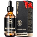Rastový olej z brada lesa - biotín santalový olej s vitamínom E, rozmarínom a kávom pre hrubšie, mäkšie, silnejšie medvedíky (2oz)