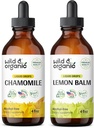 Divoká a organická harmančeková tinktúra 4 fl oz a citrónový balm Tinture 4 fl oz