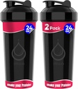 2 BALENIE, Double 24 oz Fľaše na pretrepanie s výkonným drôtom Whisky na proteínové zmesi 