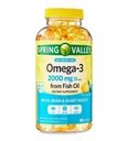 Jar Valley Omega-3 z rybieho oleja Maximum Care Softgels, 2000mg, 180 Count
