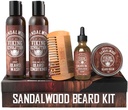 Viking Revolution Ultimate Conditioner pre pánske brada zmäkčuje, hladká a upokojuje brada Itch- obsahuje umývanie, kondicionér, olej, balzam a Comb- santalwood vôňa