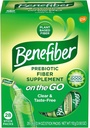 Benefiber On the Go Prebiotic Fiber Supplement Powder for Digestive Health, Daily Fiber, Unflaved - 28 Sticks (3,92 Ounces)