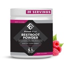 Fosílne palivo Organické Beet Root prášok, podporuje oxid dusnatý, Circulation, Energy, Heart Health - Cvikla Premium Superfood Repy prášok Dietetické dusičnany, non-GMO, Vegan-Priatelia, Berry (20 Servings)