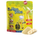 Nana Flakes 100% Pure Banana Flakes Food Powder 4 lbs - Veľký zdroj draslíka a vlákniny, pre tráviace zdravie & Príležitostná hnačka, sírenie jedla - prírodné a upokojujúce (4 lbs taška)