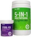 Pet MD stool Fix & 5-in-1 Multivitamínové žuvačky