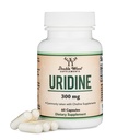 Uridine Monofosfát - testovaná tretia strana (cholínový inžinier, začiatočník Nootropný) (300 mg, 60 kapsúl) Synergia s Alpha GPC Cholín pre zdravie mozgu a pamäť dvojitým drevom