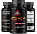Triple Strength Omega 3 Fish Oil - Burpless Fish Oil Supplement w/EPA & DHA Mastné kyseliny z jednozdrojového Wild Aljaška Pollock - 1200 mg, 120 ot