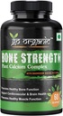 Jedenásť Zone Bone Strength - Rastlinné-založené vápnik, horčík, zinok, vitamín D3, VIT B12, K2 - GMO, sója, Gluten Free Ingredients - celý Food Supplement for Bone Health - 60 Vegan priateľské kapsule
