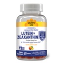 Country Life Lutein Gummies with Lutemax 2020, 60 Ct, Chewable Natural Eye Support Supplement, Marigold Lutein, Zeaxantin, Eye Health & Macular Support, Non-GMO, Natural Fruit Pectin, Vegan