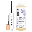 Poctivá krása Extrémna dĺžka Volumizing Clean Maskara + Poctivý levanduľový pena Bubble Bath Bundle 