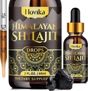 Himalayan Shilajit Resin Liquid Drops, Pure Organic Himalayan Shilajit Resin 600 mg s Ayurvedic Blend & 85+ Trace Minerals & Fulvic Acid for Brain Booster & Energy Immune Support, 2 Fl Oz
