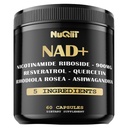 NAD+ Doplnky s nikotínamidom Riboside, Resveratrol, Quercetin, Turmerica, Rhodiola Rosea - 60 gróf