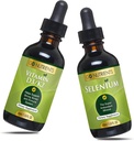 Go Nutrienty Tekutý vitamín D3 s K2 (MK-7) Drops 1oz a selén 200 mcg Supplement 1.0 oz