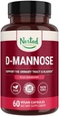 Nested Naturals D-Mannose 500mg Caspules with Cranberry Extract, D Mannose Cranberry Pills, Urinary & Bladder Support, 60 Vegan Kapsule