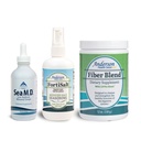 Ultimate Health Boost Bundle (Trace Minerals Drops, Nízky obsah sodíka Fortisal & Fiber Blend)
