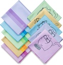 10 balenie roztomilý Kitty Cat Design Multicolor Microfiber čistenie oblečenie pre čistenie okuliare Lensy slnečné okuliare a mobilný telefón krásne dizajnér farby modrá ružová žltá fialová zelená oblečenie utierky