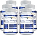 Výskum Overená Fibro Podpora - 540 Kapsule - MSM, horčík, vitamín D3, BioPerine - 6 Mesiac dodávky - Vegan