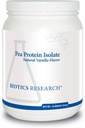 Biotika Výskum Pea Protein Izolát Prírodná Vanilka Ochutená, mieša Ľahko s vodou alebo šťavou, Premium Pea Protein, 21 gramov Čistý proteín na 1 servírovanie 16 Ounces