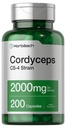 Horbäach Cordyceps Mushrom Capsules 2000mg 