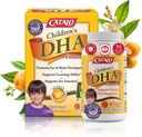 CATALO Detské DHA Formula Fish Oil Doplnky, Žuvacie Softgels, 200 mg DHA na porciu, Omega-3, Prírodný Orange chuť pre deti, pre mozgovú funkciu a vývoj očí, ľahko sa vziať, 50 Softgels