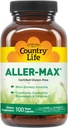 Country Life Aller-Max - Quercetin Supplements with Bromelain - Immune support with Vitamin C, Zinok, and Botanical Blend - Certified Gluten-Free, Vegan (100 count (Pack of 1))