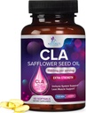 CLA Supplement, Konjugovaná kyselina linolová 1560mg - Extra sila CLA Supplement pilulky - Support Body Composition, Lean Muscle Tone, & Energy - Požltové kapsule, Gluten Free, non-GMO - 60 Softgels