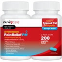 Extra sila úľava od bolesti PM - acetaminofén 500 mg & difenhydramín 25 mg - v porovnaní s Tylenol PM Extra sila spánková pomoc - dospelý PM bolesť Reliyver pre bolesti a bolesti v noci (100 tabliet)