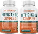 2 fľaše komplex oxidu dusnatého 3500 mg na podanie L- arginínu HCL AAKG AKG Alpha Ketoglutarát Citrulínmalát 240 celkové kapsuly