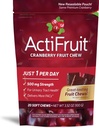 Enzymatic Therapy Actifruit Cranberry Supplement with Cran-max, 500 mg, 20 Soft Chews, Boxy (Pack of 2)
