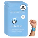 The Good Patch Nite Owl Patch, Natural Sleep Patch Podpora pre deti v posteli s tortou Cherry, harmanček, a Skullcap, Plant Powered, Trvalá verzia (36 Total Patches)